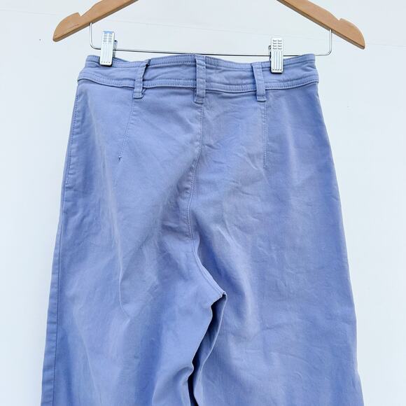 Marine Layer Bridget Wide Leg Crop High Waisted Retro 60s Marlin Blue 4 Pants - Picture 5 of 9